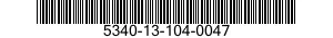 5340-13-104-0047 BRACKET,ANGLE 5340131040047 131040047