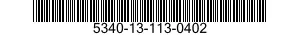 5340-13-113-0402 BRACKET,ANGLE: 5340131130402 131130402