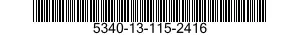 5340-13-115-2416 BRACKET,ANGLE: 5340131152416 131152416
