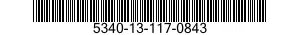 5340-13-117-0843 BRACKET,DOUBLE ANGLE 5340131170843 131170843
