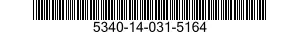 5340-14-031-5164 TIE ROD,TENSIONING,THREADED END 5340140315164 140315164