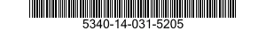 5340-14-031-5205 TIE ROD,TENSIONING,THREADED END 5340140315205 140315205