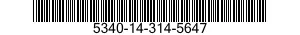 5340-14-314-5647 BRACKET,ANGLE 5340143145647 143145647