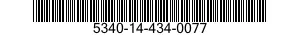 5340-14-434-0077 PLATE,MOUNTING 5340144340077 144340077