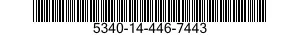 5340-14-446-7443 BRACKET,ANGLE 5340144467443 144467443