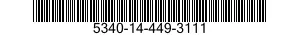 5340-14-449-3111 BRACKET,MULTIPLE ANGLE 5340144493111 144493111