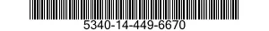 5340-14-449-6670 FASTENER,CYLINDER,SPRING LOADED 5340144496670 144496670