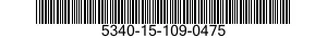 5340-15-109-0475 BRACKET,ANGLE 5340151090475 151090475