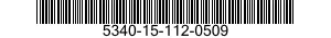 5340-15-112-0509 TIE ROD,TENSIONING,THREADED END 5340151120509 151120509