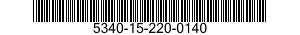 5340-15-220-0140 BRACKET,ANGLE 5340152200140 152200140