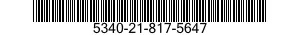 5340-21-817-5647 BRACKET,ANGLE 5340218175647 218175647