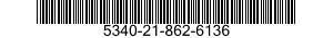 5340-21-862-6136 HANDLE,BOW 5340218626136 218626136