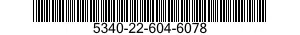 5340-22-604-6078 BRACKET,ANGLE 5340226046078 226046078