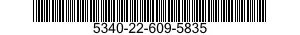 5340-22-609-5835 BRACKET,SHELF 5340226095835 226095835