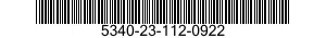 5340-23-112-0922 BRACKET, HOLDER 5340231120922 231120922