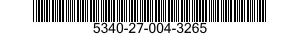 5340-27-004-3265 POCKET,PARACHUTE INSPECTION DATA 5340270043265 270043265
