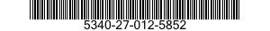 5340-27-012-5852 TIE ROD,TENSIONING,THREADED END 5340270125852 270125852