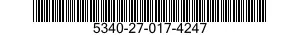 5340-27-017-4247 BRACKET,ANGLE 5340270174247 270174247