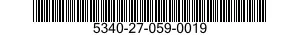 5340-27-059-0019 PLUG ASSEMBLY,SEALING 5340270590019 270590019