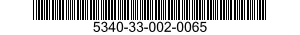 5340-33-002-0065 BAND,RETAINING 5340330020065 330020065