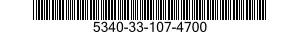 5340-33-107-4700 CLAW,FLUSH CATCH 5340331074700 331074700