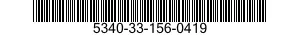 5340-33-156-0419  5340331560419 331560419