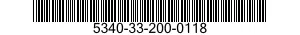 5340-33-200-0118 BRACKET,MULTIPLE ANGLE 5340332000118 332000118