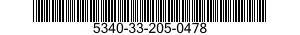5340-33-205-0478 HANDLE,BOW 5340332050478 332050478