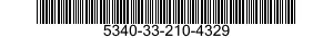 5340-33-210-4329 BRACKET,ANGLE 5340332104329 332104329