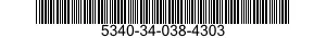 5340-34-038-4303 LOCKING PLATE,NUT AND BOLT 5340340384303 340384303