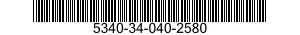 5340-34-040-2580 BRACKET,MOUNTING 5340340402580 340402580