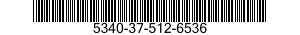 5340-37-512-6536 BRACKET,MOUNTING 5340375126536 375126536
