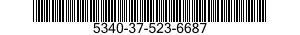 5340-37-523-6687 PLATE,DOOR,PUSH 5340375236687 375236687
