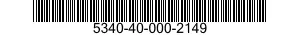 5340-40-000-2149 COVER,ACCESS 5340400002149 400002149