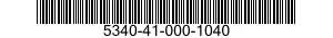 5340-41-000-1040 BRACKET,MOUNTING 5340410001040 410001040