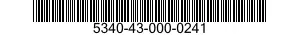 5340-43-000-0241 BRACKET,MOUNTING 5340430000241 430000241