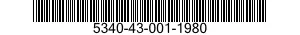 5340-43-001-1980 PLATE,RETAINING,SEAL 5340430011980 430011980