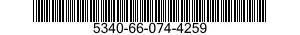 5340-66-074-4259 MOUNT,RESILIENT,GENERAL PURPOSE 5340660744259 660744259