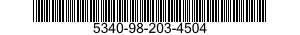 5340-98-203-4504 BRACKET,ANGLE 5340982034504 982034504