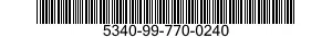 5340-99-770-0240 PLATE,MOUNTING 5340997700240 997700240