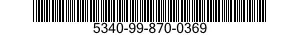 5340-99-870-0369 BRACKET,VEHICULAR COMPONENTS 5340998700369 998700369