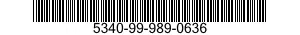 5340-99-989-0636 BRACKET,ANGLE 5340999890636 999890636