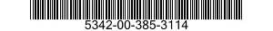 5342-00-385-3114 COUPLING,CLAMP,GROOVED 5342003853114 003853114