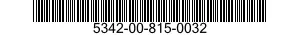 5342-00-815-0032 COUPLING,CLAMP,GROOVED 5342008150032 008150032