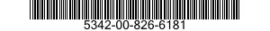 5342-00-826-6181 COUPLING,CLAMP,GROOVED 5342008266181 008266181