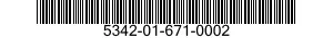 5342-01-671-0002 BRACKET,MULTIPLE ANGLE 5342016710002 016710002
