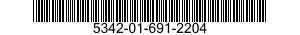 5342-01-691-2204 BRACKET,ANGLE 5342016912204 016912204