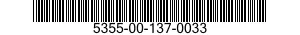 5355-00-137-0033  5355001370033 001370033