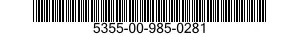 5355-00-985-0281  5355009850281 009850281