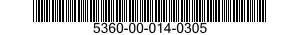 5360-00-014-0305  5360000140305 000140305